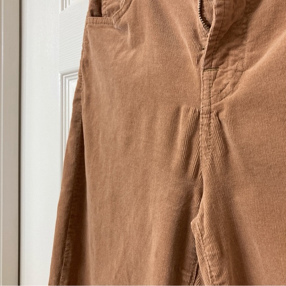 7 For All Mankind Tan Cropped Wide Leg Corduroy Jeans 30 - Picture 5 of 13
